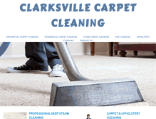 Tablet Screenshot of clarksville-carpetcleaning.com